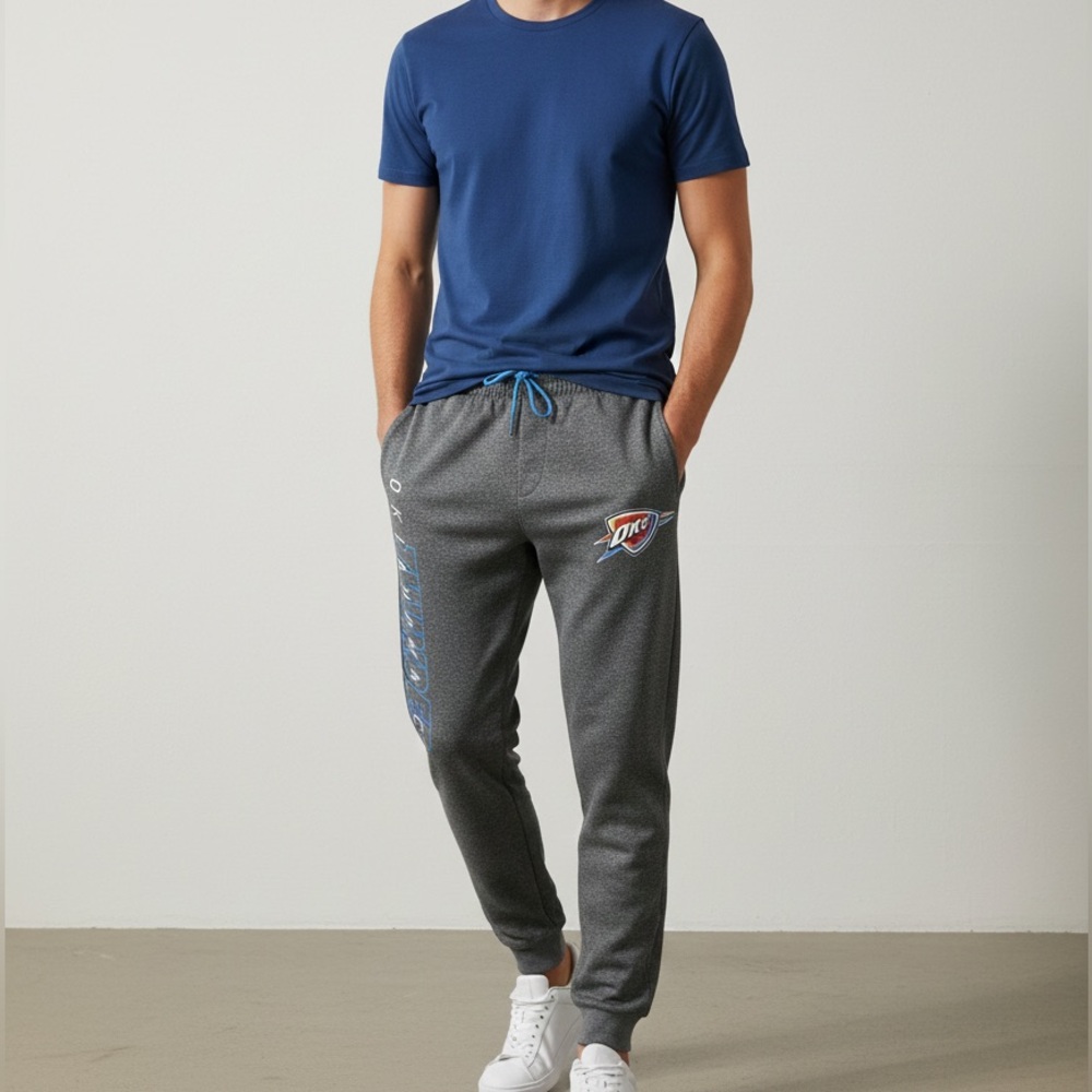 NBA Oklahoma City Thunder Mens Jogger Pants Active Sweatpants Size Large